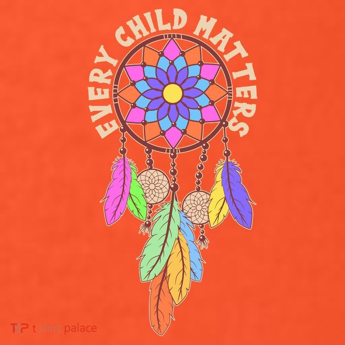 Every Child Matters Colorful Dream Catcher Button