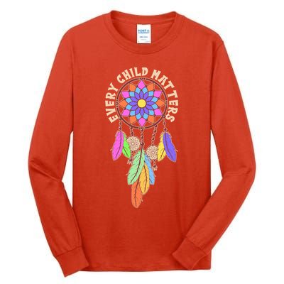 Every Child Matters Colorful Dream Catcher Tall Long Sleeve T-Shirt