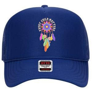 Every Child Matters Colorful Dream Catcher High Crown Mesh Back Trucker Hat