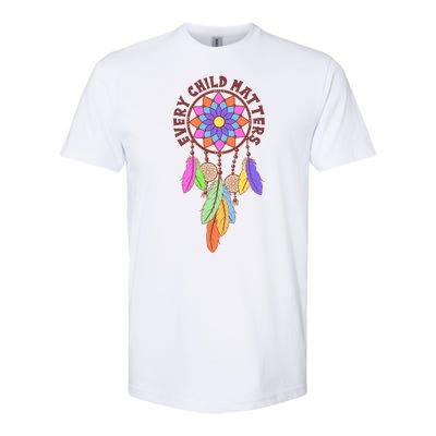 Every Child Matters Colorful Dream Catcher Softstyle® CVC T-Shirt