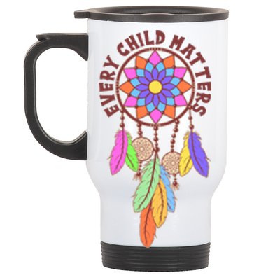 Every Child Matters Colorful Dream Catcher Stainless Steel Travel Mug