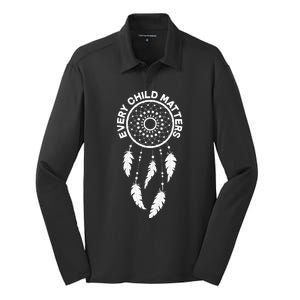 Every Child Matters Dream Catcher Silk Touch Performance Long Sleeve Polo