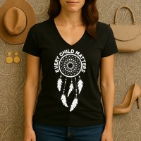 Every Child Matters Dream Catcher Women's V-Neck T-Shirt