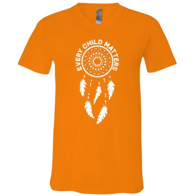 Every Child Matters Dream Catcher V-Neck T-Shirt