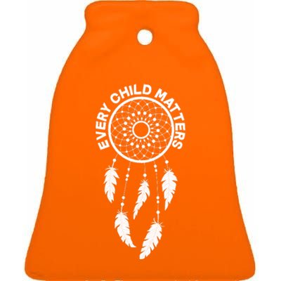 Every Child Matters Dream Catcher Ceramic Bell Ornament