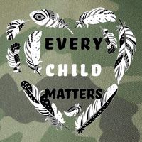 Every Child Matters Feather Heart Legacy Tie Dye Trucker Hat