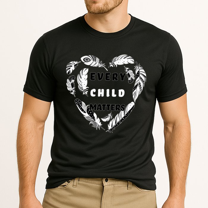 Every Child Matters Feather Heart Performance Shirt