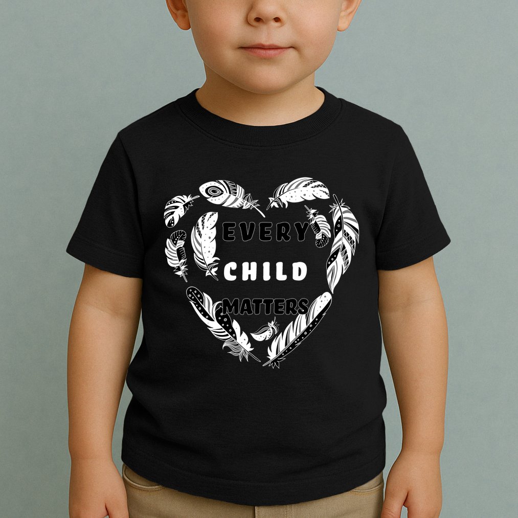 Every Child Matters Feather Heart Toddler T-Shirt