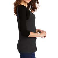Every Child Matters Feather Heart Women's Tri-Blend 3/4-Sleeve Raglan Shirt