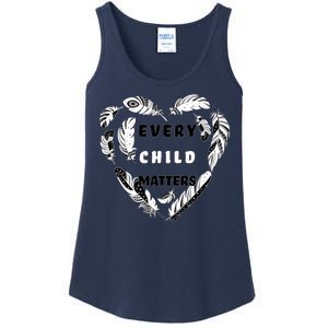 Every Child Matters Feather Heart Ladies Essential Tank