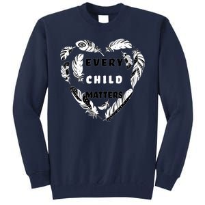 Every Child Matters Feather Heart Tall Sweatshirt