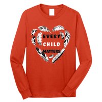 Every Child Matters Feather Heart Long Sleeve Shirt