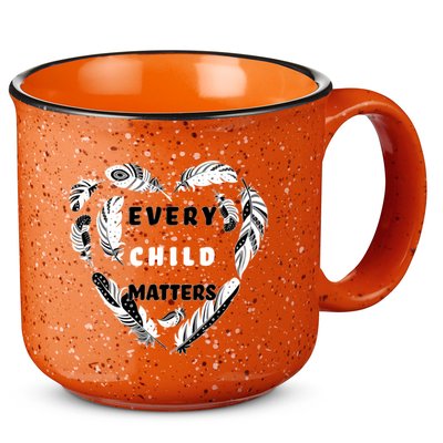 Every Child Matters Feather Heart 15oz Campfire Ceramic Mug