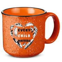 Every Child Matters Feather Heart 15oz Campfire Ceramic Mug