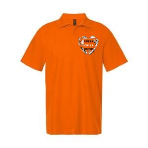 Every Child Matters Feather Heart Softstyle Adult Sport Polo