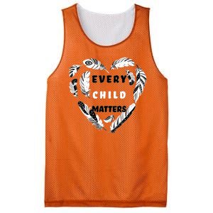 Every Child Matters Feather Heart Mesh Reversible Basketball Jersey Tank