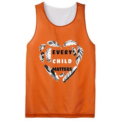Every Child Matters Feather Heart Mesh Reversible Basketball Jersey Tank