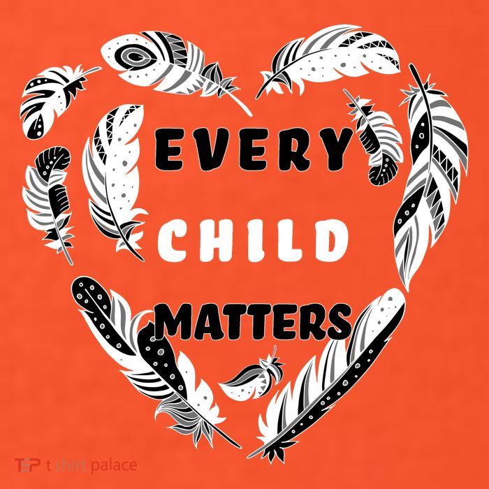 Every Child Matters Feather Heart Poster
