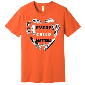 Every Child Matters Feather Heart Premium T-Shirt