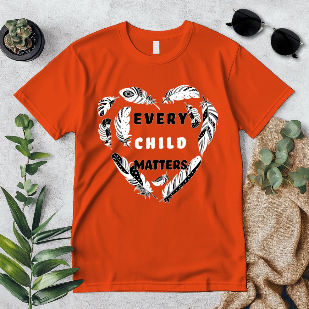 Every Child Matters Feather Heart Premium T-Shirt