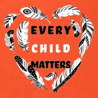 Every Child Matters Feather Heart Tie-Dye T-Shirt