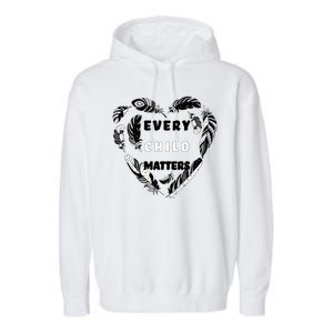 Every Child Matters Feather Heart Garment-Dyed Fleece Hoodie