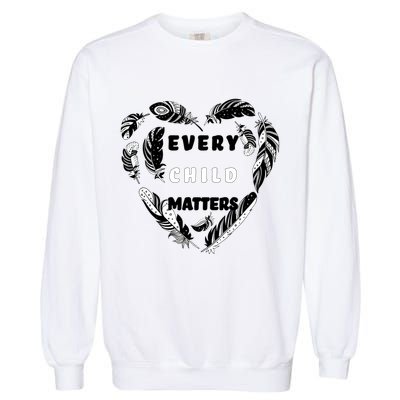 Every Child Matters Feather Heart Garment-Dyed Sweatshirt