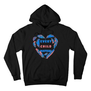 Every Child Matters Feather Heart Colorful Hoodie