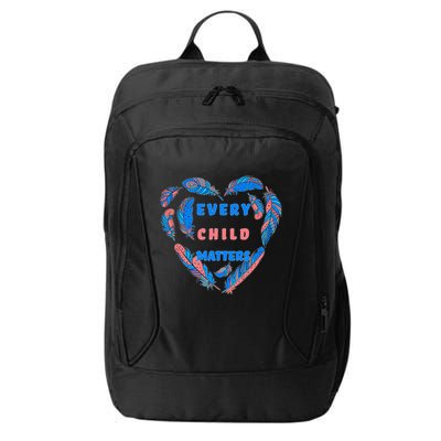 Every Child Matters Feather Heart Colorful City Backpack
