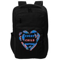 Every Child Matters Feather Heart Colorful Impact Tech Backpack