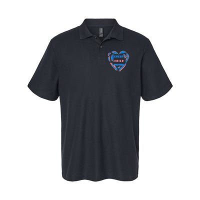 Every Child Matters Feather Heart Colorful Polo