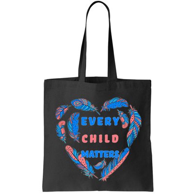 Every Child Matters Feather Heart Colorful Bag
