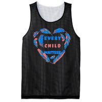 Every Child Matters Feather Heart Colorful Mesh Reversible Basketball Jersey Tank