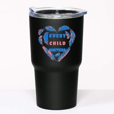 Every Child Matters Feather Heart Colorful Tumbler