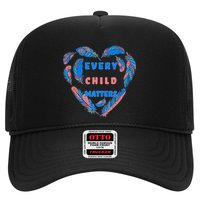 Every Child Matters Feather Heart Colorful Trucker Hat