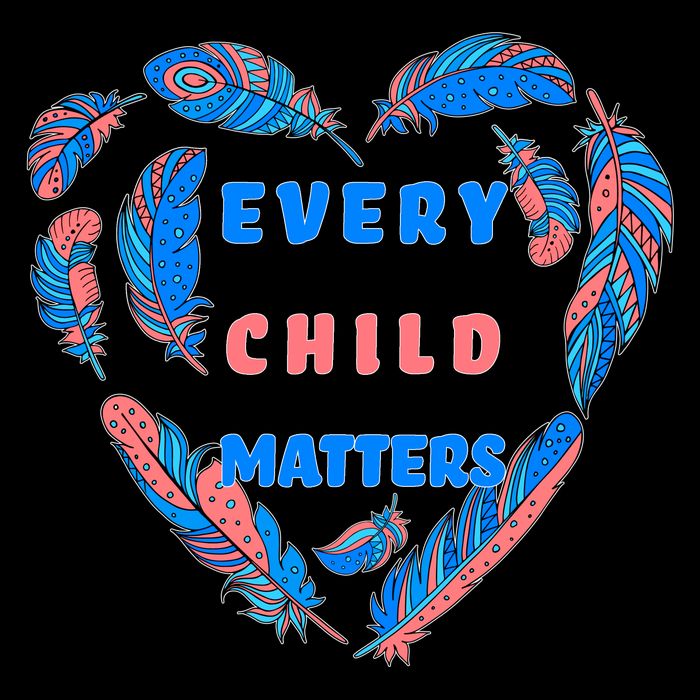 Every Child Matters Feather Heart Colorful Wool Snapback Cap