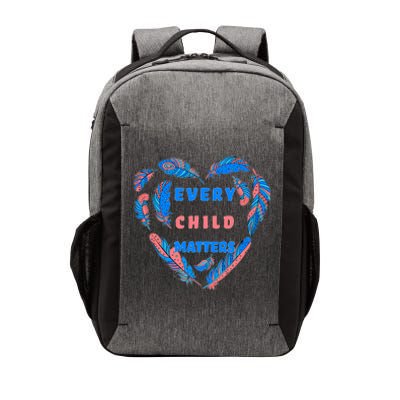 Every Child Matters Feather Heart Colorful Vector Backpack