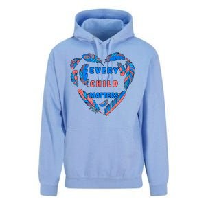 Every Child Matters Feather Heart Colorful Unisex Surf Hoodie