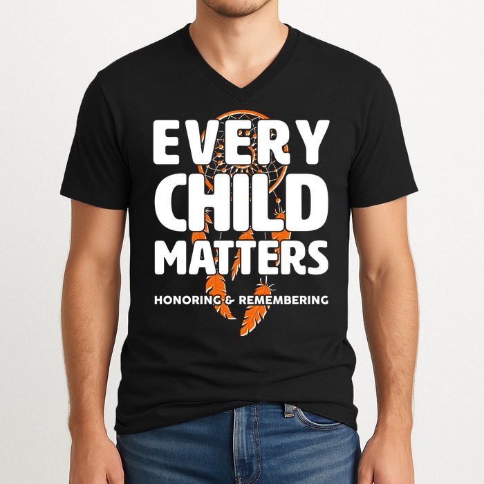 Every Child Matters Honoring and Remembering V-Neck T-Shirt