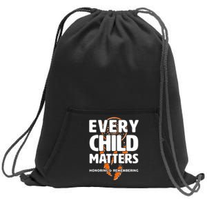 Every Child Matters Honoring and Remembering Sweatshirt Cinch Pack Bag