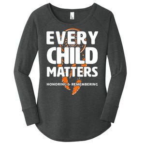 Every Child Matters Honoring and Remembering Women's Perfect Tri Tunic Long Sleeve Shirt