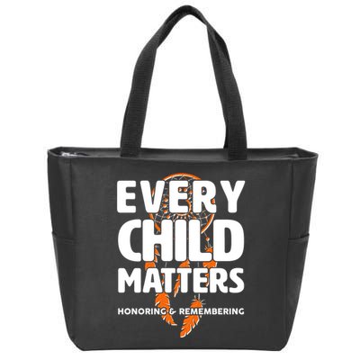 Every Child Matters Honoring and Remembering Zip Tote Bag