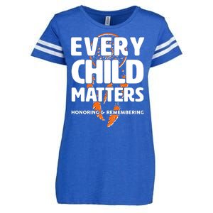 Every Child Matters Honoring and Remembering Enza Ladies Jersey Football T-Shirt