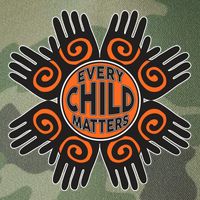 Every Child Matters Native American Hand Pattern Legacy Tie Dye Trucker Hat