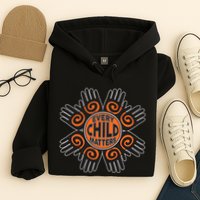 Every Child Matters Native American Hand Pattern Hoodie