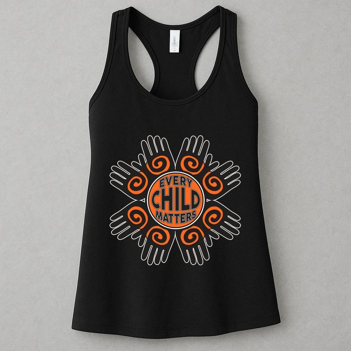 Every Child Matters Native American Hand Pattern Womens Tank Top