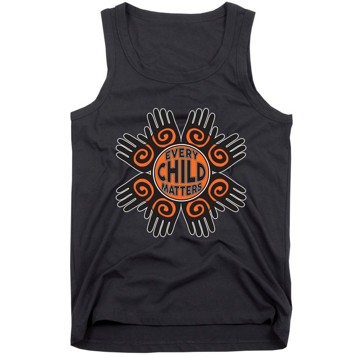 Every Child Matters Native American Hand Pattern Tank Top