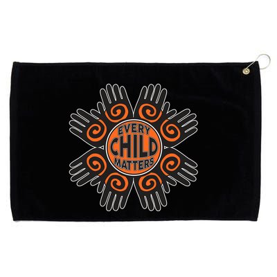 Every Child Matters Native American Hand Pattern Grommeted Golf Towel