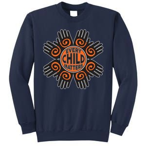 Every Child Matters Native American Hand Pattern Sweatshirt