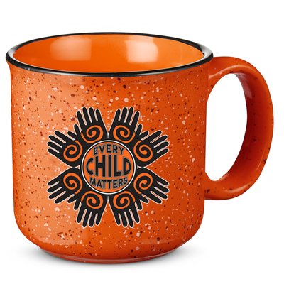 Every Child Matters Native American Hand Pattern 15oz Campfire Ceramic Mug